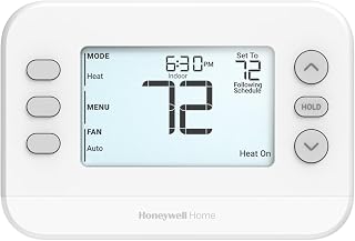 Honeywell Home X2P Programmable Thermostat, White | Single-Stage, 1 Heat/1 Cool Compatibility, 5-2 Day Schedule