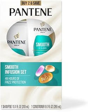 Pantene Smooth & Sleek Shampoo + Conditioner Bundle