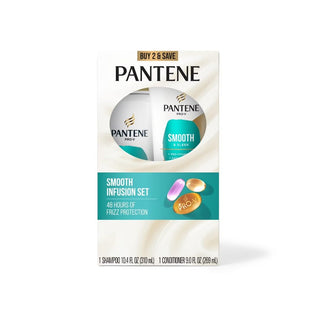 Smooth & Sleek Shampoo + Conditioner Bundle by Pantene – Commercial Grade