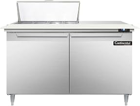 DL48-8C Designer Line Sandwich Unit, 48" W, With 8 Pan Top Openings & 19" Cutting Board