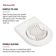 KitchenAid 9 Inch / White / classic Egg Slicers