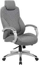 CaressoftPlus High-Back Office Chair with Hinged Arms, Adjustable Executive Desk Chair on Dual-Wheel Casters for Home Office Use