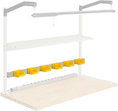 Global Industrial 96" W Bin Rail, Tan