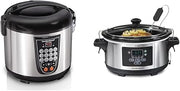 Hamilton Beach Digital Programmable Rice Cooker, Slow Cooker & Food Steamer Bundle (20 Cups Cooked)