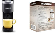 Keurig K-Mini Single Serve Coffee Maker, Black & Brewer Cleanse Kit For Maintenance Includes Descaling Solution & Rinse Pods, Compatible Classic/1.0 & 2.0 K-Cup Pod Coffee Makers, 4 Count
