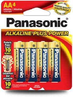 Panasonic Alkaline Plus Power AA Batteries (4-Pack)