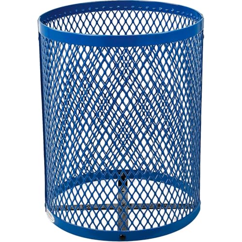 Global Industrial Blue / 23.5 inches (Diameter) x 40 inches (Height) / Industrial Trash, Recycling & Compost