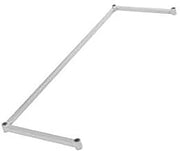 Global Industrial 48"W x 18"D Poly-Z-Brite Three-Sided Steel Frame
