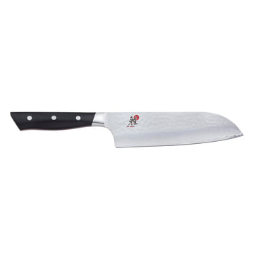 Hisho 7-inch Santoku Knife by MIYABI – 7-inch, FC61 Fine Carbide Steel, Black, Model 1034306