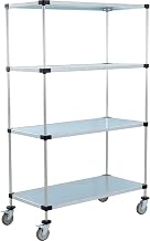 Nexel 48x24x80 Galvanized Shelf Truck, 1200 Pound Capacity with Brakes