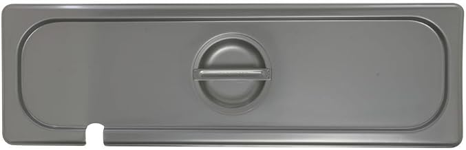 HUBERT Steam Table Pan Hotel Pan Cover Slotted for 1/2 Size Long Pan Stainless Steel
