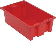 Quantum Storage snt180 Nest Totes Heavy Duty Part Organizer Bins - 18" x 11" x 6" - 6 Pack