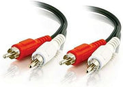 C2G 40464 Value Series RCA Stereo Audio Cables, 6 Feet (1.82 Meters), Black