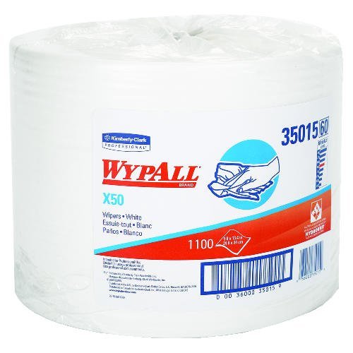 WYPALL X50 Wipers by Kimberly-Clark – 1100 Count (Pack of 1), white, Model 35015