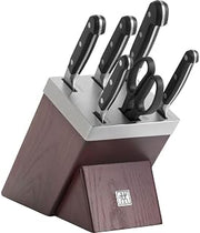 ZWILLING 7 Piece Self Sharpening Block Set, Natural Wood & Silver