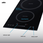 Summit Appliance Black / 12 Inch / 1 Cooktops