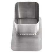 Stainless Steel Closed Bottom Tong Holder - 3 3/10"W x 5 3/4"D x 4"H by HUBERT – Stainless Steel, Gray, Model SSTH-6X3X4