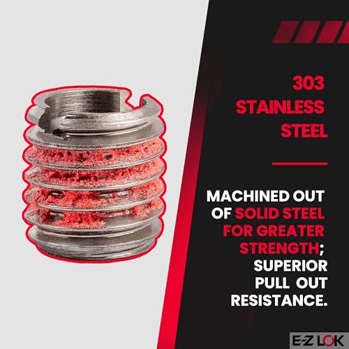E-Z LOK 7/16"-14 IT, 5/8"-11 ET, 0.656" L / 5 / Pack of 5 Thread Locking Inserts