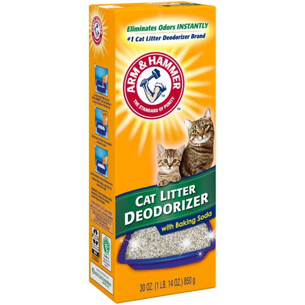 Cat Litter Deodorizer-Super Size Pack-30 oz Pack of by ARM & HAMMER – 120 Ounce (Pack of 1), Multicolor