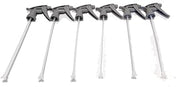 Tolco 28mm Gray Chemical Resistant Spray Head – 9-1/4" Dip Tube – High Output 1.4ml/Stroke – Adjustable Nozzle Mist to Jet – FKM O-Ring – Durable Polypropylene – 6-Pack Trigger Sprayers Only