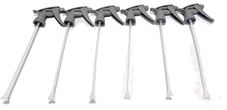 Tolco 28mm Gray Chemical Resistant Spray Head – 9-1/4" Dip Tube – High Output 1.4ml/Stroke – Adjustable Nozzle Mist to Jet – FKM O-Ring – Durable Polypropylene – 6-Pack Trigger Sprayers Only