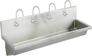 Elkay EWMA9620SACMC Commercial 96" x 20" Single Wall Hung Multiple Station Hand Wash Sink Kit 1 Hole
