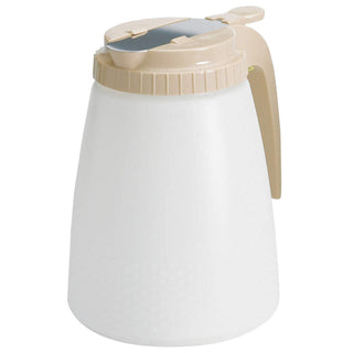 Dispenser with Almond Top by Tablecraft – 18.75x10.38x7.25, Plastic, Clear, Pack of 6, Model 748A