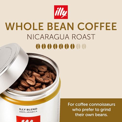 illy Nicaragua Single Origin Bold Roast / 8.8 Ounce (Pack of 6) / Whole Bean Coffee
