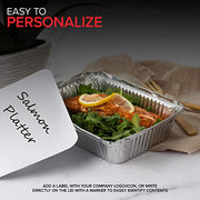 Stock Your Home 2 lb / 100 Pack / Silver Disposable Cookware