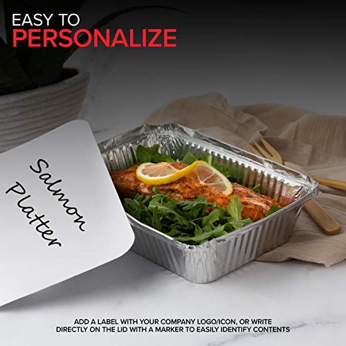 Stock Your Home 2 lb / 100 Pack / Silver Disposable Cookware