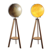 Globe Light Up World Globe Light Up Wooden Storage Shelf Stand Raised Embossed Map Surface Globe Tabletop Display Globe for Decor by OLOTU – Model 10457223