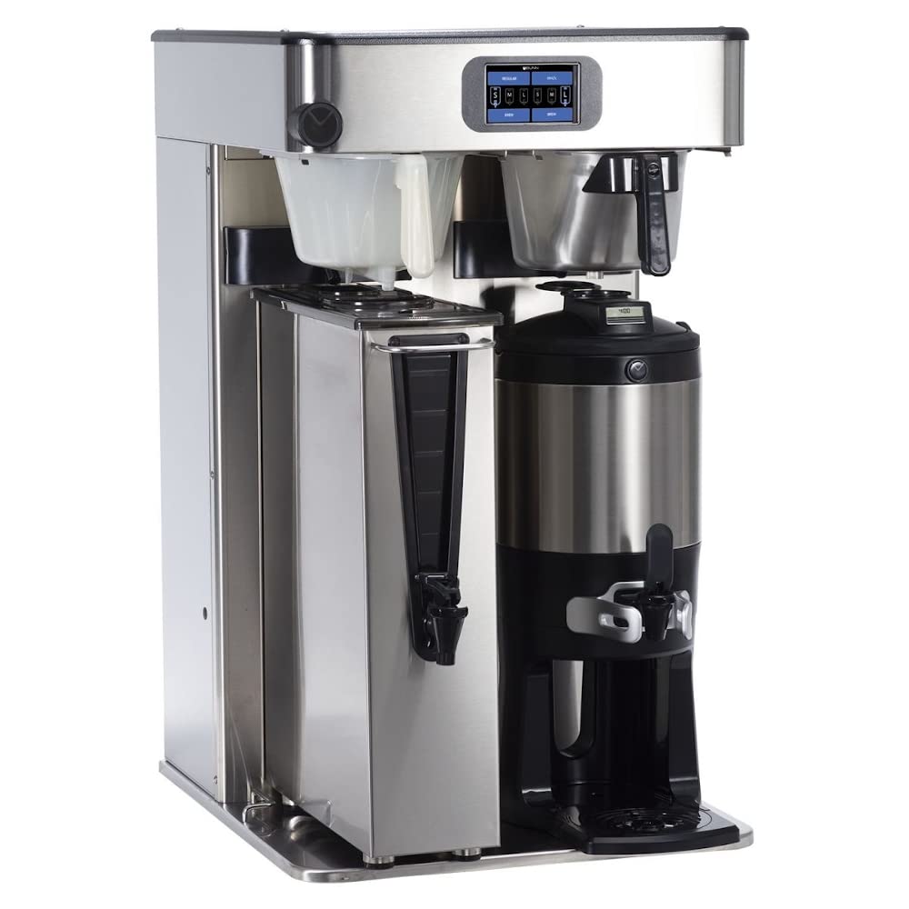 54100.0100 ITCB TWIN HV PE Infusion Series High Volume Tea/Coffee Brewer by Bunn – Plastic, Stainless