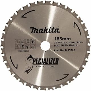 Makita B-15768 TCT 36T Metal Cutting Circular Saw Blade, 18.5 cm Diameter x 20 mm Bore