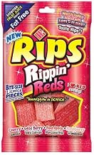 Rips Bite Size Rippin Reds Licorice Candy Pieces, 4 Ounce -- 12 per case.