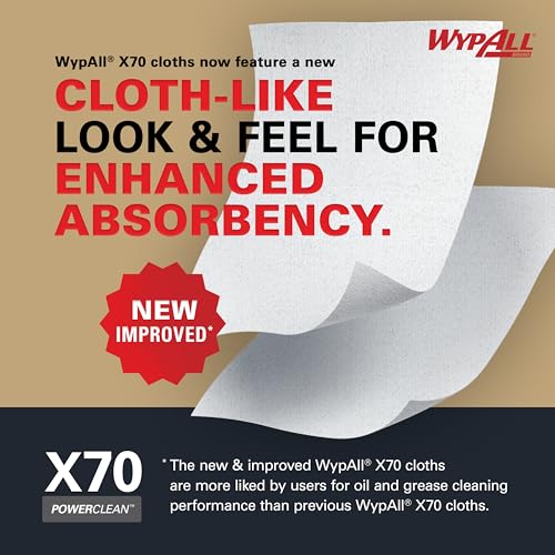 Wypall 192 Count (Pack of 1) / White / WypAll* X70 Cloths Disposable Wipes