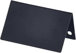 HUBERT Table Tent Signs Black Metal - 3 1/2"L x 1 3/4"H
