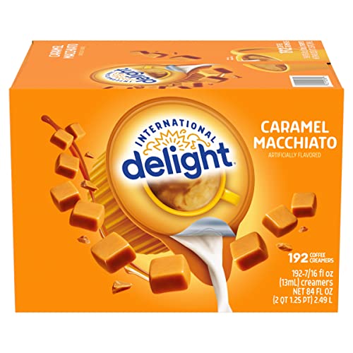 International Delight Caramel Macchiato / 192 Count (Pack of 2) / 384 Coffee Creamers