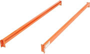 Global Industrial Unslotted Steel Pallet Rack Beam, 108"L x 5-1/2"H, 6420 lb. Cap., 2/Pack