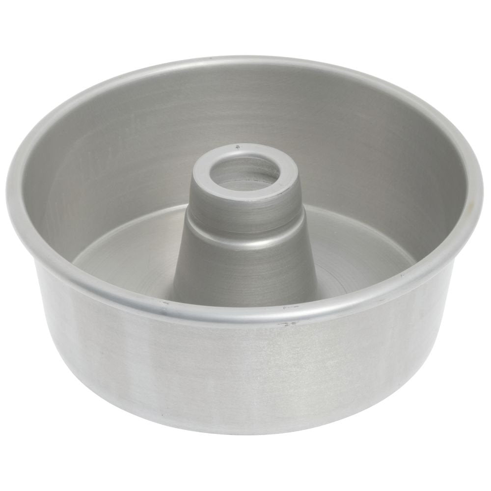 Glazed Alum. #650 Angel Food Tube Cake Pan by Chicago Metallic Bakeware – 7.5 inches, Aluminum, Silver, Model 46505