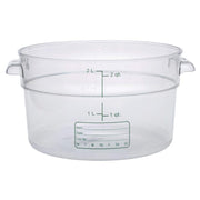 StorPlus Food Storage Container by Carlisle – 2.0 quarts, Polycarbonate (PC), Clear, Model 1076307