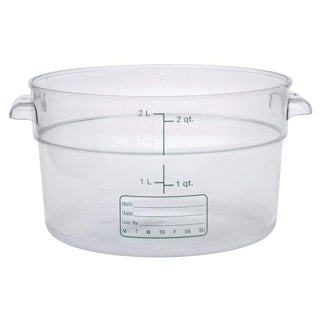 StorPlus Food Storage Container by Carlisle – 2.0 quarts, Polycarbonate (PC), Clear, Model 1076307
