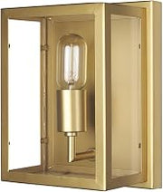 HomeRoots 611855 10.63 x 5.12 x 7.87 in. Gold Metal Corner Wall Light