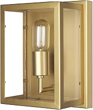 HomeRoots 611855 10.63 x 5.12 x 7.87 in. Gold Metal Corner Wall Light