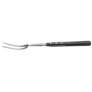 18" Black Cook's Stainless Steel Fork by Winco – 18", Alloy Steel, Metal, Model KFP-180