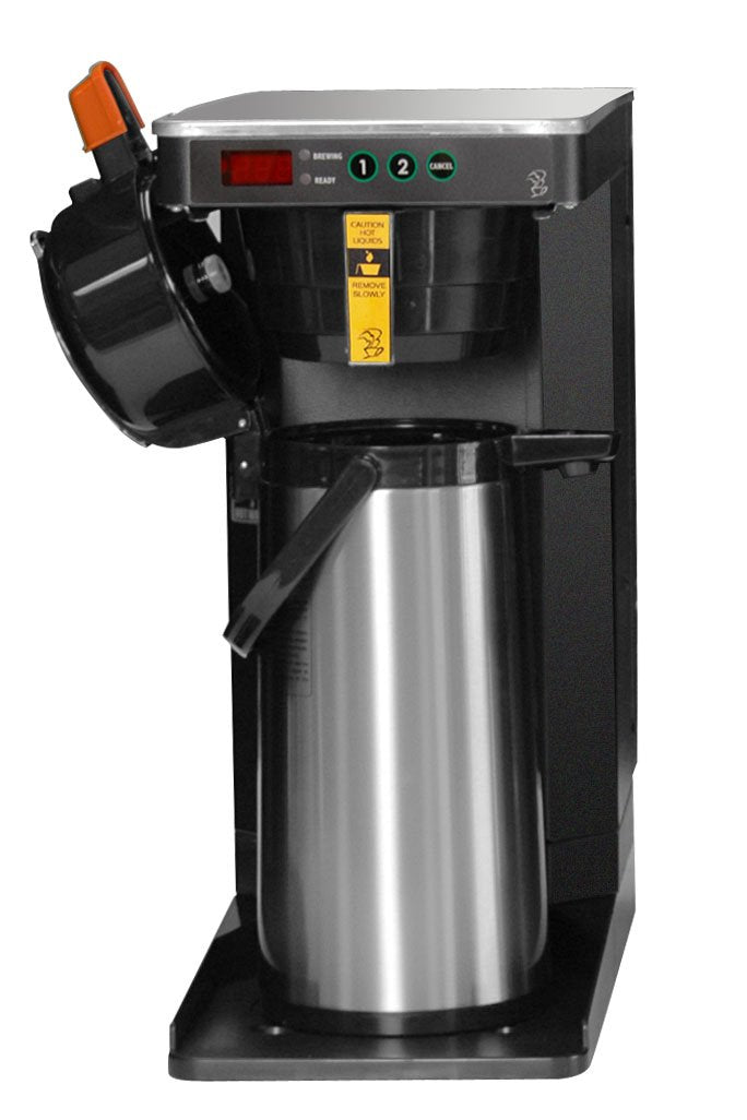 20:1 AP Thermal Coffee Maker by Newco – 14 cups, Stainless Steel, Black, Silver