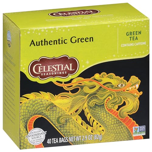 Celestial Seasonings Authentic Green Tea / 40 Count (Pack of 6) / Authentic Tea Samplers