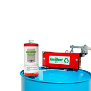 Newstripe Single Can Disposal System by Aerovent – 30"L x 8"W x 11"H, All Welded Steel W/Non-Sparking Components, Green, Model 10004840
