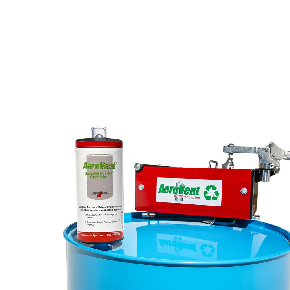 Newstripe Single Can Disposal System by Aerovent – 30"L x 8"W x 11"H, All Welded Steel W/Non-Sparking Components, Green, Model 10004840