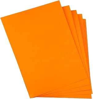 Hygloss Products Colored Paper - Great for Arts, Crafts and More - Bright Colors - 8.5 x 11 Inch Size - 24 lb. / 89 gsm Thickness - Electric Orange - 96 Sheets