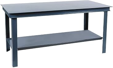 Durham HWB-3648-95 Super Heavy Duty Workbench, deep Shelf, Gray